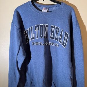 Hilton Head blue and white long sleeve mens sweatshirt size M 35.00